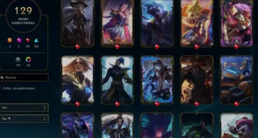 Conta lol (com maior parte dos bonecos) (129 Skins)