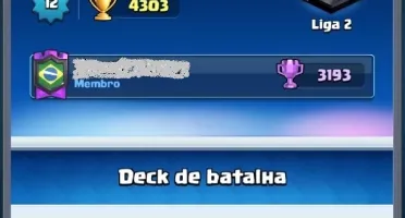Vendo conta Clash Royale NV 12, 5 decks tops, montados.