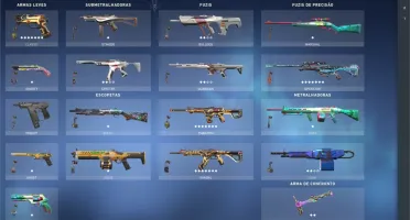 CONTA VALORANT DIAMANTE 1 COM SKINS GLITCHPOP