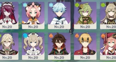 ✧ GENSHIN IMPACT CONTA COM 4 ARMAS E 8 PERSONAGENS CINCO⭐ ✧
