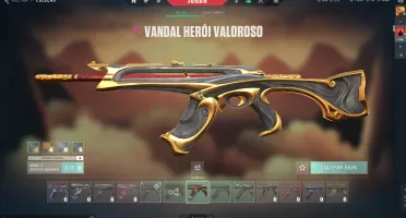 Conta valorant com muitas skins (incluindo vandal ancifogo)