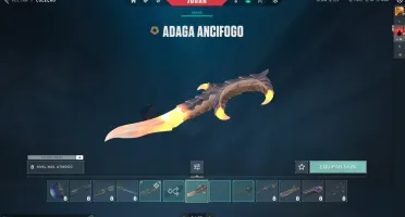 Conta valorant com muitas skins (incluindo vandal ancifogo)