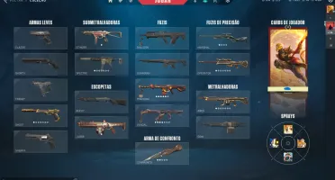 Conta valorant com muitas skins (incluindo vandal ancifogo)