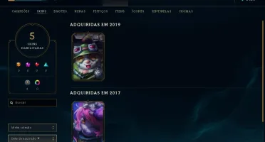 conta prata 3  7 skins 21 champ 43 icones 3sentinela