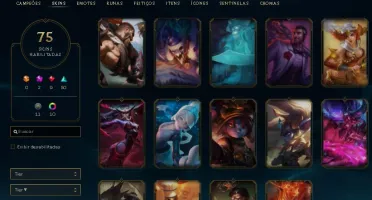 CONTA LVL 111 GOLD 2 82 CAMPEÕES 75 SKINS 1 PRESTIGIO