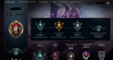 CONTA LVL 111 GOLD 2 82 CAMPEÕES 75 SKINS 1 PRESTIGIO