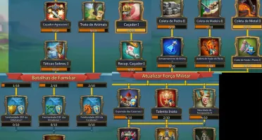 CONTA LORDS MOBILE COM TROPA T4 LIBERADA +- 140m de poder