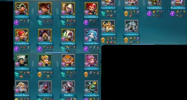 CONTA LORDS MOBILE COM TROPA T4 LIBERADA +- 140m de poder