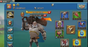 CONTA LORDS MOBILE COM TROPA T4 LIBERADA +- 140m de poder