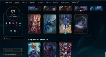 conta lol level 158