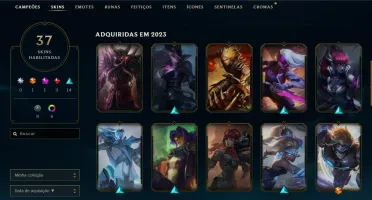 conta lol level 158