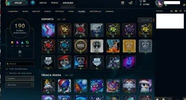 ACC LVL 108+150 SKINS+ TODOS CHAMPS+ BORDA PLATINA