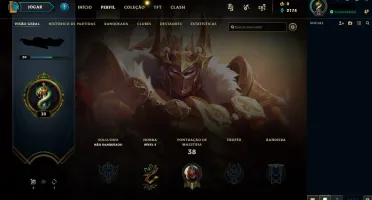 Vendo conta lvl 30 unranked League of legends