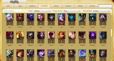CONTA UNRANKED 5/0 + 102 CAMPEOES + 26 SKINS + 3 PAG RUNAS