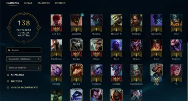 Conta no LoL Platina 3 Borda Diamante muitas skins