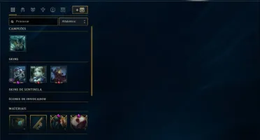 Conta no LoL Platina 3 Borda Diamante muitas skins