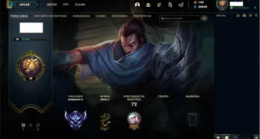 Conta lol DIAMANTE 4 com 68V e 35D, Barato!
