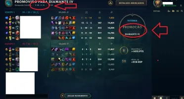 Conta lol DIAMANTE 4 com 68V e 35D, Barato!