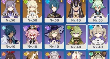 Ar48 Ganyu+arma,Zhongli,Yelan+arma,Cyno,Keqingc