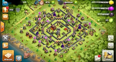 CONTA CLASH OF CLANS 2 contas cv10 e cv9