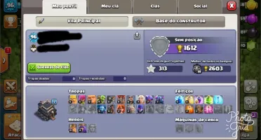 CONTA CLASH OF CLANS 2 contas cv10 e cv9