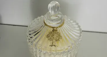 Vela Aromática Artesanal em Bomboniere de Vidro