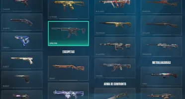 Vendo conta de valorant com 1800 reais em skins