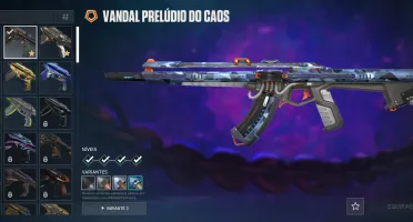 Vendo conta de valorant com 1800 reais em skins
