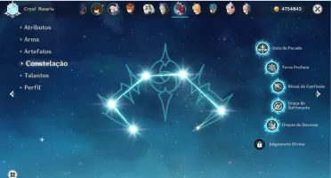 Conta Genshin Impact AR 48 Diluc + Childe + 2 Qiqi + Nahida