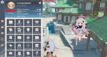 Conta Genshin Impact AR 48 Diluc + Childe + 2 Qiqi + Nahida