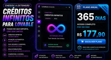 Extensão Lovable Créditos Infinitos | LovaStore - 365 dias