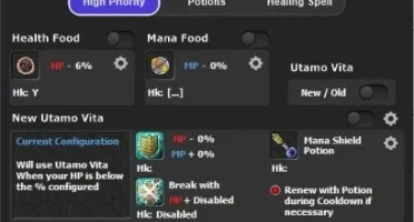 Bot Tibia versões +12 (Arcana OT e HADES OT)