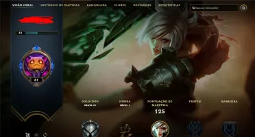 conta level 61 lol