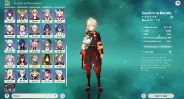 Genshin Ar 58 Eula + Raiden + Yelan ++++ (15) 5-Stars