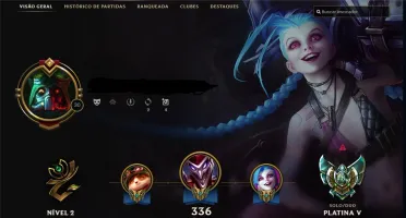 Conta Platina 5, melhor preço! All champs, 82 skins