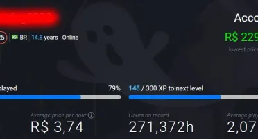 Conta csgo prime 14 anos 13k de horas