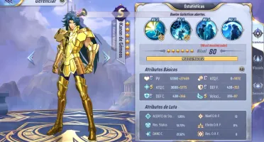Conta Saint Seiya Awakening lvl 51 A131 MUITOS SS/EX