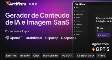 Artifism v6.2 – SaaS de Geração de Conteúdo e Imagens com IA