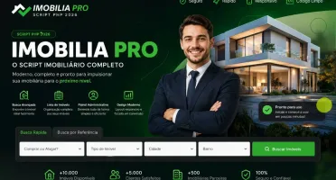 Imobilia PRO 2026 – Script PHP para Imobiliária com Painel