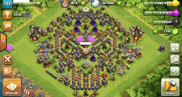 CLASH OF CLANS CV 11 LVL 133