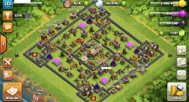 CLASH OF CLANS CV 11 LVL 133