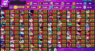 Brawl Stars 71k 95 Brawlers FULL