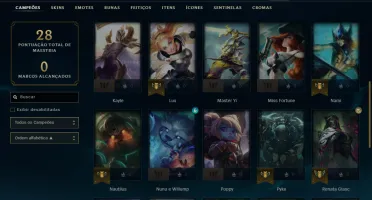 Smurf - League Of Legends - Platina 1 + 350 Rp + 20 Skins