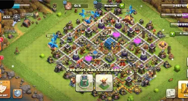 Clash of Clans CV 12 com + de 4000 gemas
