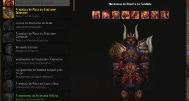 Conta WoW Warrior CM MoP, Set elite legion, Mage Tower
