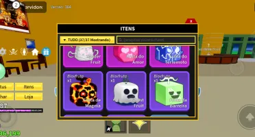Vendo essa conta de blox frut com level acima de 900
