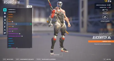 Conta Overwatch 84 skin lendaria, 5 armas douradas