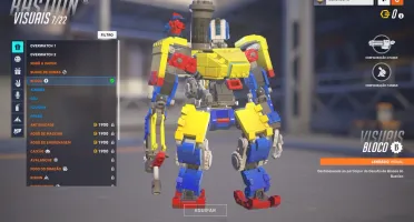 Conta Overwatch 84 skin lendaria, 5 armas douradas