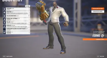 Conta Overwatch 84 skin lendaria, 5 armas douradas