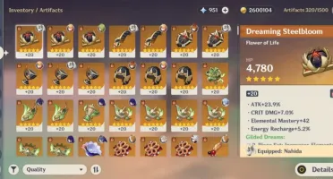 Conta Ar58 Hutao C1, Todos Archons, 19 Chars 5* E 12Armas 5*